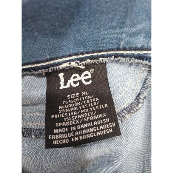 Lee Womens XL Skinny Fit Stretch Denim Jeans Light Blue, cotton/ polyester, NWT - Picture 4 of 7